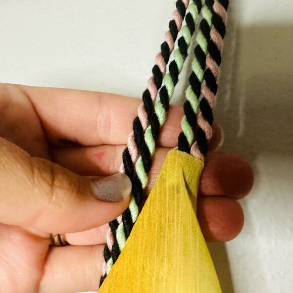 SCOTCH AND SODA Multicolored Twist Tassels Accordion Pleated Midi Dress Size 38 - Picture 9 of 13